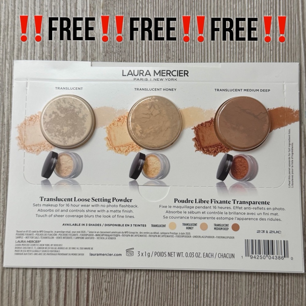 ‼️FREE‼️NEW‼️Laura Mercier Loose Setting Powder